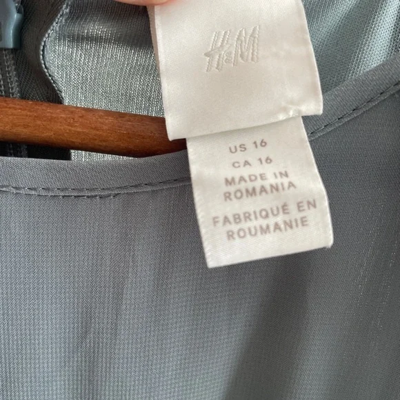 H&M Light Blue Ruffle Dress - Picture 4 of 5